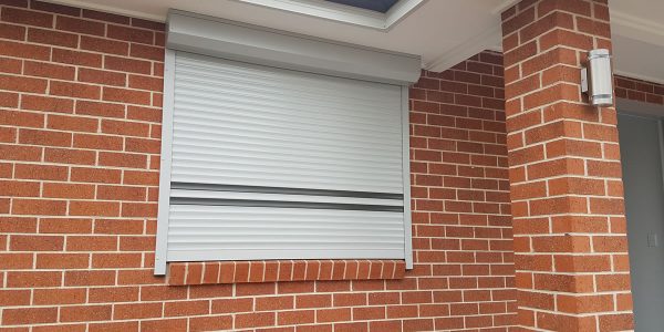 shale grey window shutter